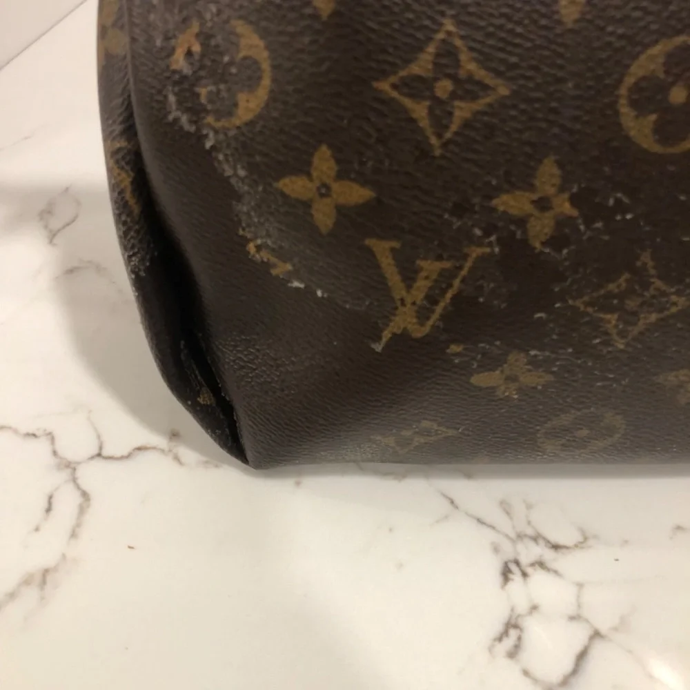 Louis Vuitton Pallas Brown Monogram Canvas Clutch